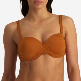 Beachlife Rust voorgevormde strapless beugel bikinitop