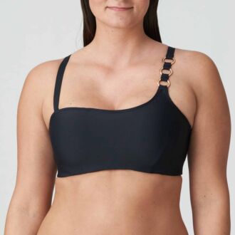 Prima Donna Swim DAMIETTA voorgevormde assymetrische bandeau bikini top (C-G)