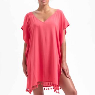 Beachlife RED SHINE kaftan