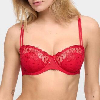 Marie Jo JANE True Red balconnet bh met halve mousse cups (B-E)