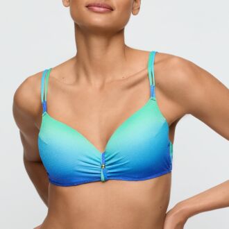 Marie Jo Swim NUSA DUA Seascape voorgevormde plunge bikinitop hartvorm (B-E)