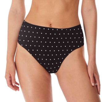 Freya Swim JEWEL COVE Black hoge taille bikini slip