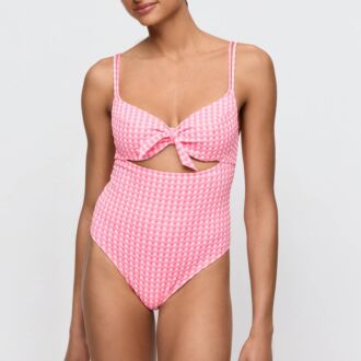Marie Jo Swim MARY LYNN Rose Gingham volle cup badpak (C-D)