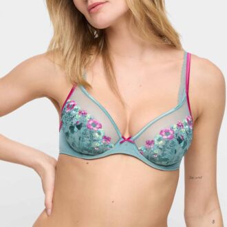 Marie Jo LIZELOT Bali Green plunge bh (C-E)