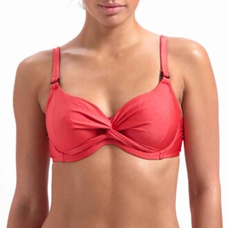 Beachlife RED SHINE beugel bikini top (D-F)