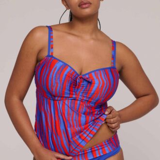 Prima Donna Swim SKUDAI Wild Stripe volle cup tankini top (C-E)