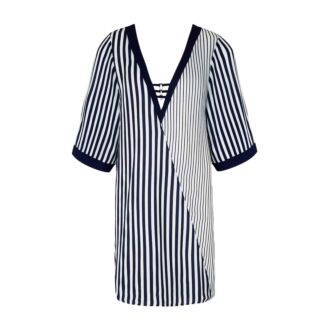 Lise Charmel Swim RAJURE EN LIGNE Croisière 3/4 mouw kaftan op knielengte