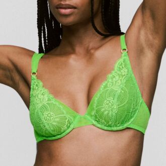 Andres Sarda SHAVONNE Bright Green voorgevormde bh met diep decolleté (C-D)