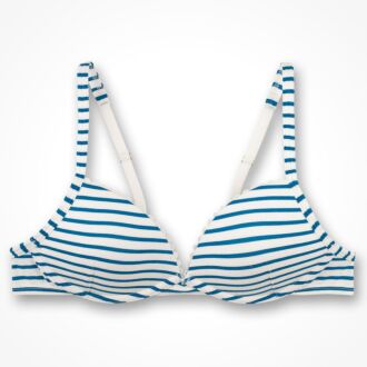 Sanetta Stay Home blauw gestreepte bh zonder beugels (AA-B)