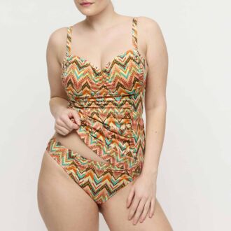 Prima Donna Swim TUBOU Ikat Summer volle cup tankini top (D-F)
