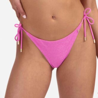 Beachlife PINK SHIMMER bikinibroekje met koordjes