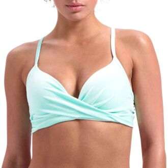 Beachlife ARUBA VELOUR voorgevormde plunge bikini top (B-D)