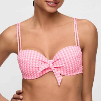 Marie Jo Swim MARY LYNN Rose Gingham voorgevormde balconette bikinitop (C-E)