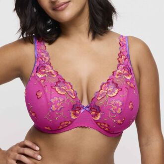 Prima Donna DEVDAHA Very Berry plunge bh met halve mousse cups (D-F)