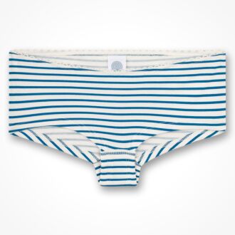 Sanetta Stay Home blauw gestreepte slip