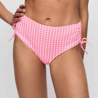 Marie Jo Swim MARY LYNN Rose Gingham bikini tailleslip met koordjes