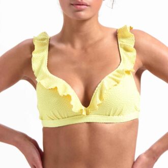 Beachlife PINEAPPLE voorgevormde ruffle bikinitop met beugel (B-D)