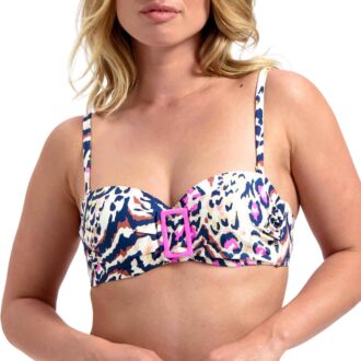 Cyell Swim WILDLIFE bandeau bikinitop met gesp (B-D)