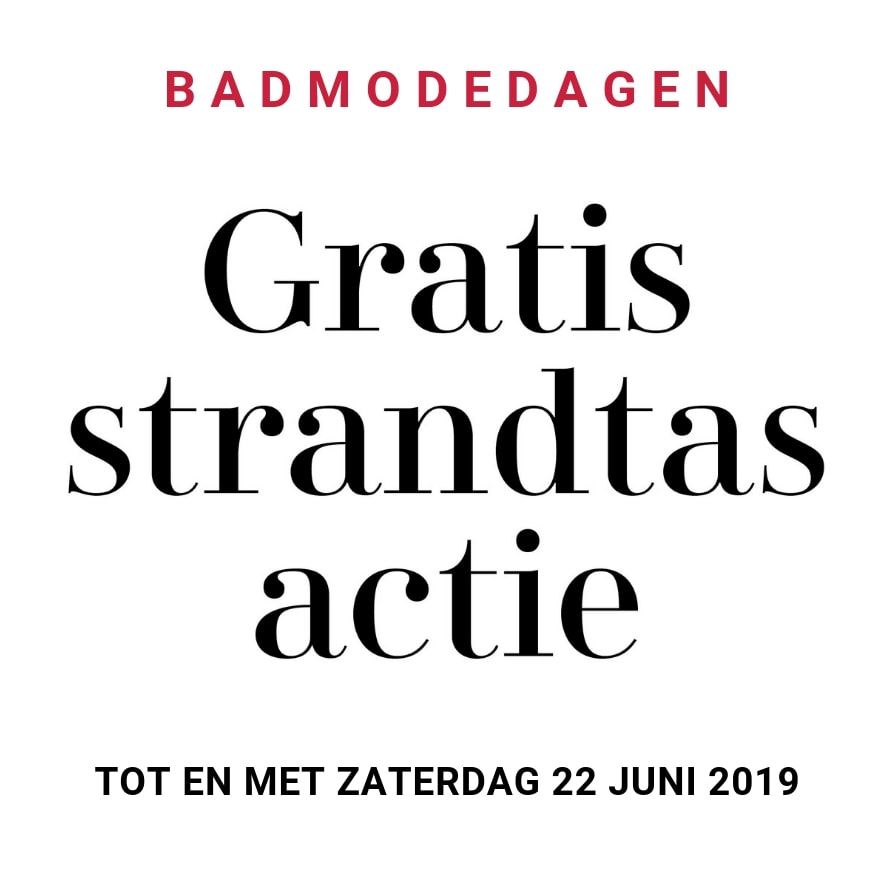 Badmodedagen Gratis Strandtas Actie