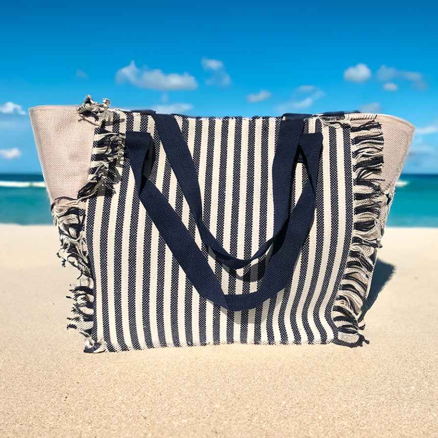 Badmodedagen gratis strandtas blauw