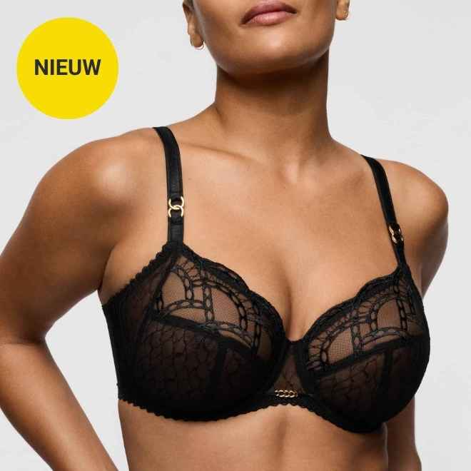 PrimaDonna NAICA Zwart volle cup bh (D-G)