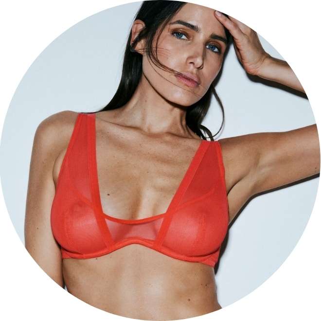 Sarda CHALMERS Hot Lava bralette Flexi Wire (C-D)
