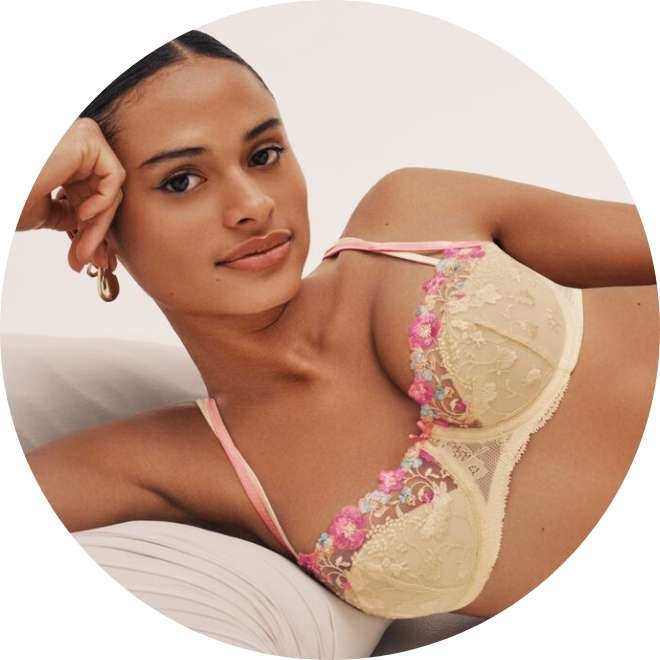 Marie Jo LIZELOT French Vanilla balconette bh met halve mousse cups (C-D)